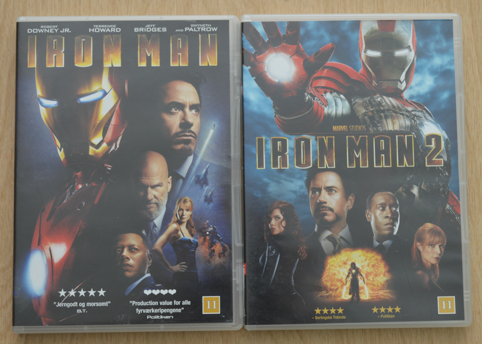 Iron Man 1-2, DVD, action