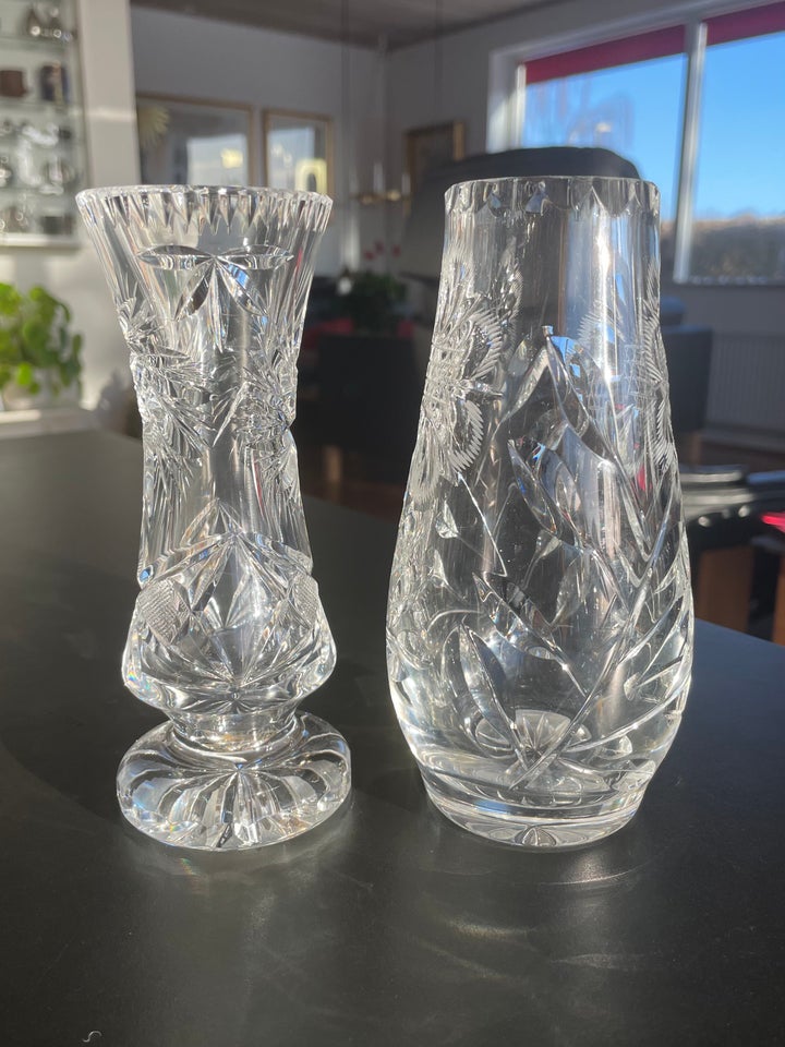 Vase, Krystalvase / glasvase,