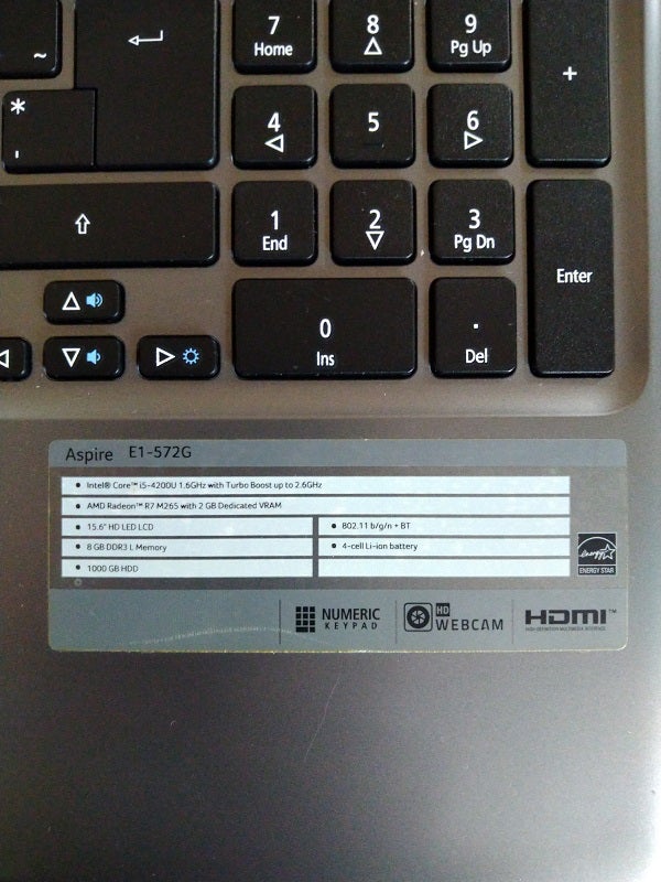 Acer Aspire E1-572G