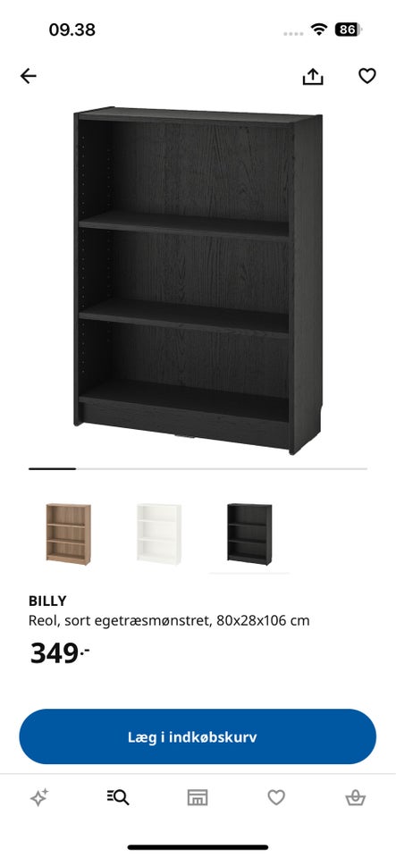 Ikea reol , Billy