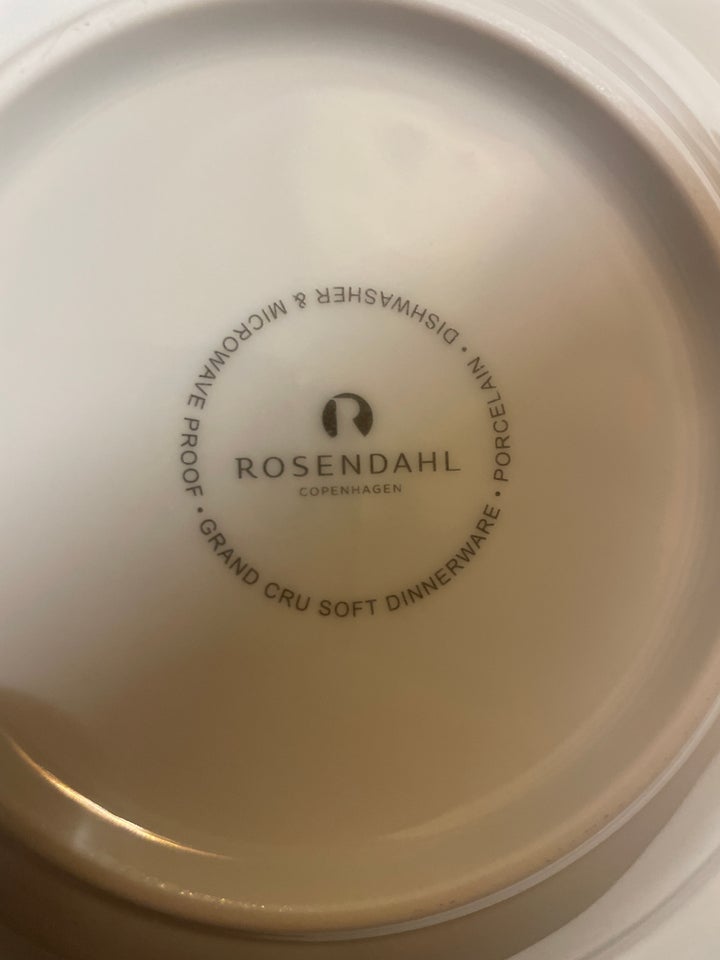 Porcelæn, Tallerken, Rosendahl