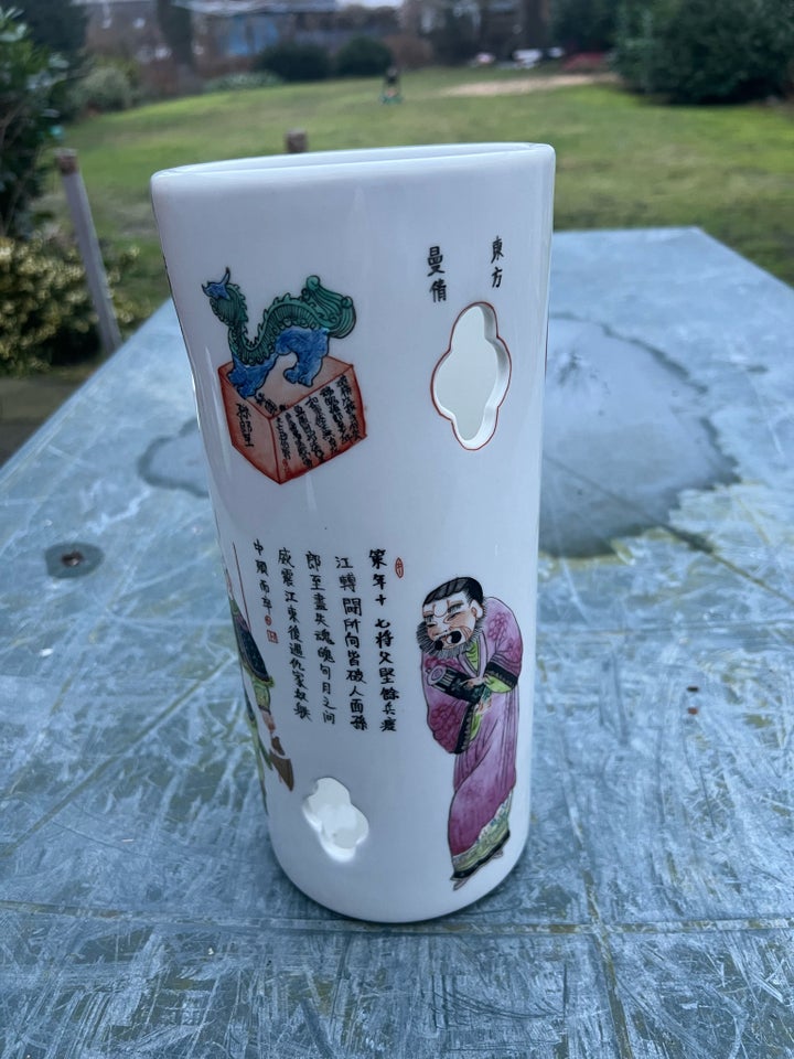 Kinesisk hatstand vase Porcelæn