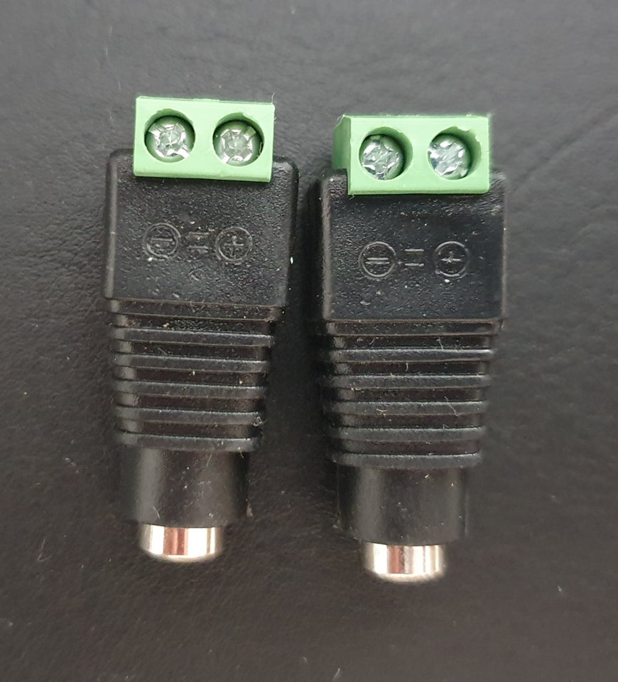 Stik, 2x DC jackstik 5,5 x 2,5 mm