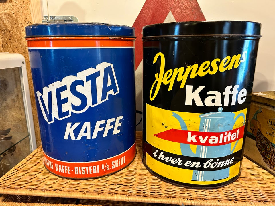 Dåser, 2 store kaffedåser