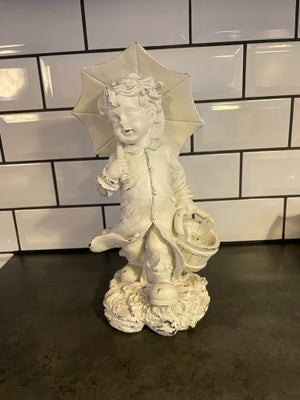 Sød figur med parasol højde 40 cm