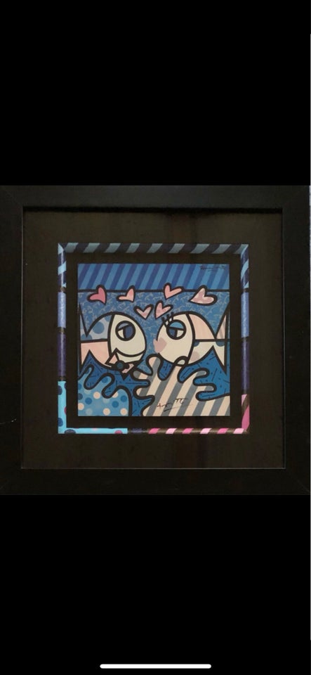 Serigrafi, Romero Britto , motiv: