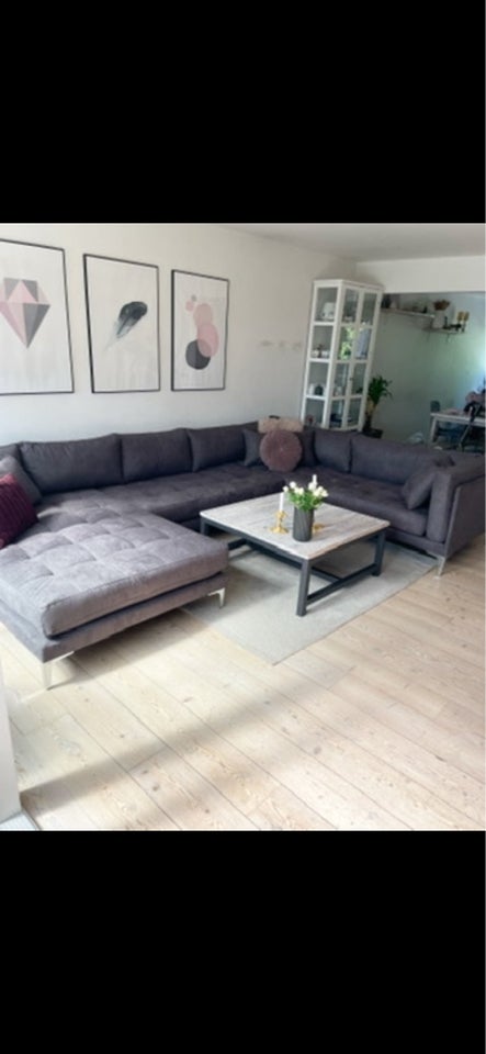 U-sofa, andet materiale, 6 pers.