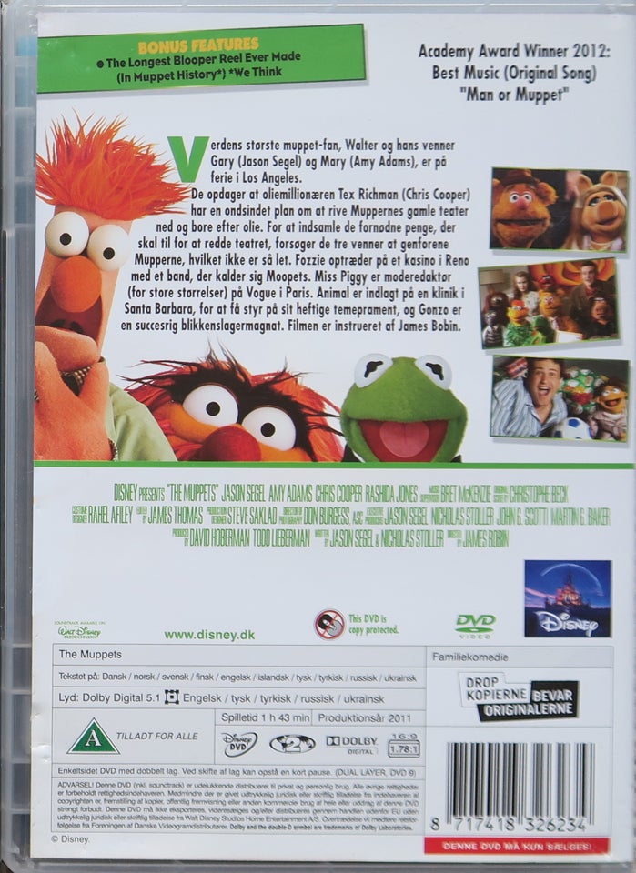 The Muppets, DVD, komedie