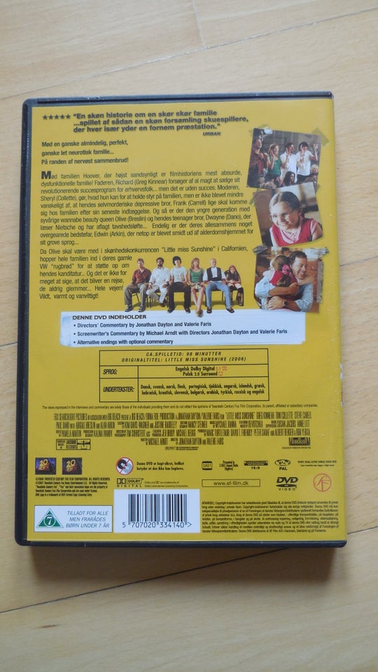 Little miss Sunshine, DVD, komedie