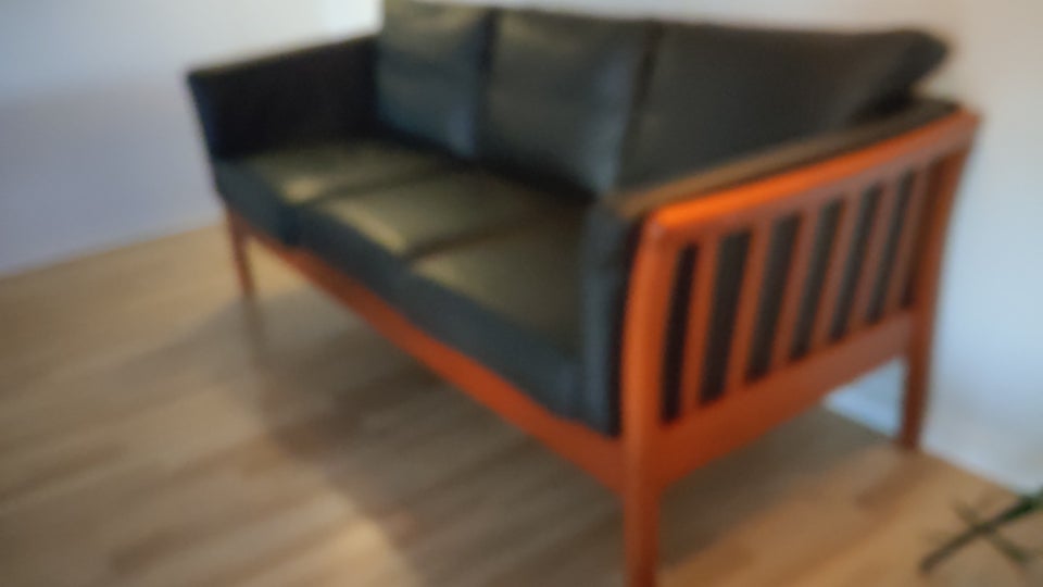 Sofa, læder, 3 pers.