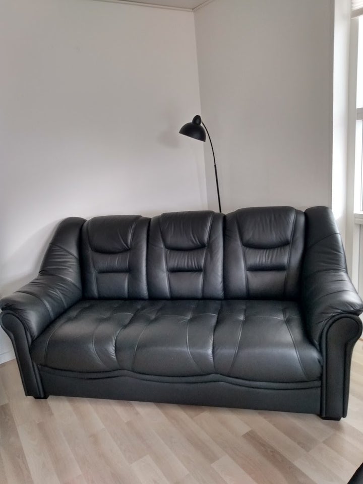 Sofa, læder, 3 pers.