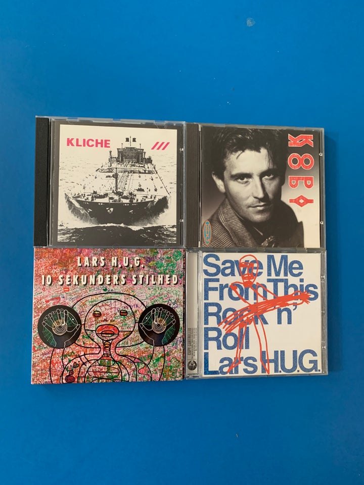 LARS HUG / KLICHE: 4 CD ALBUMS, rock