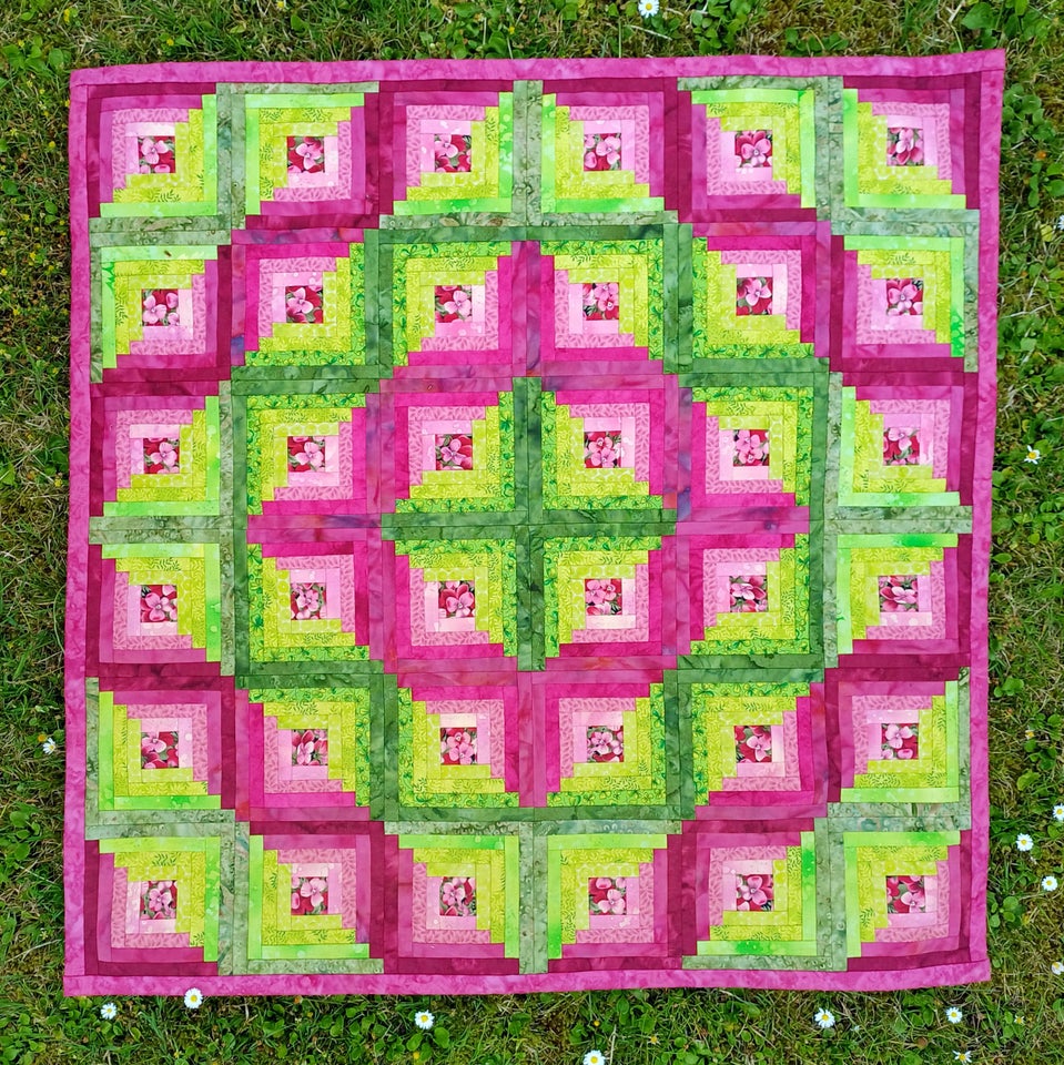 Patchwork tæppe, Håndlavet