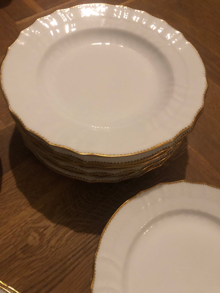 Porcelæn tallerken dyb flad