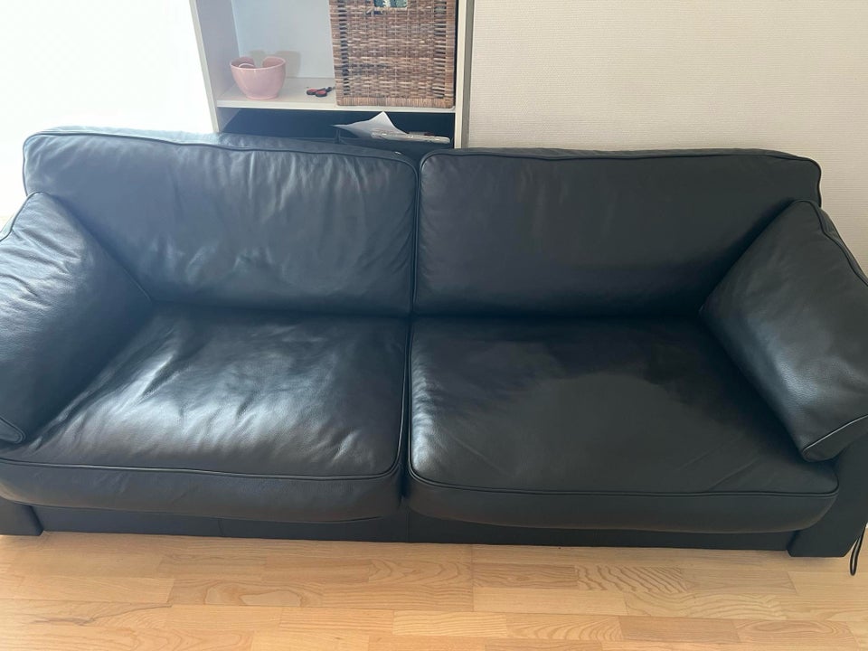 Sofa, læder, 3 pers.