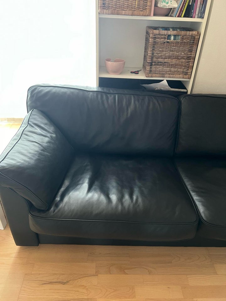 Sofa, læder, 3 pers.