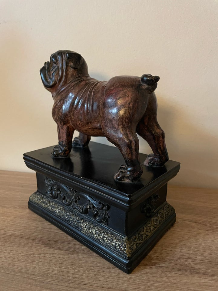 Flot gammel bulldog figur