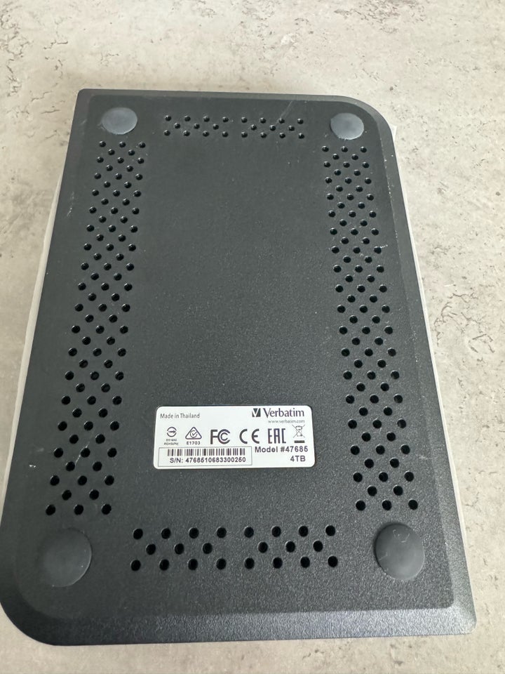 Verbatim 4tb model 47685 , ekstern,