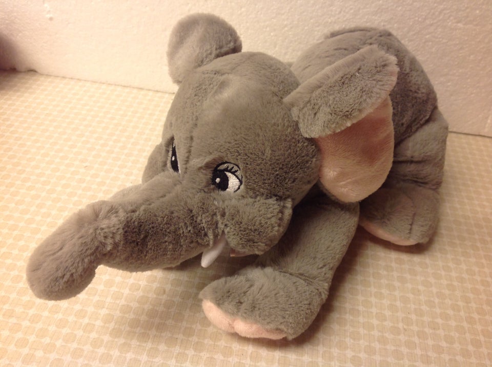 Stor Elefant Bamse Dukke Dyr