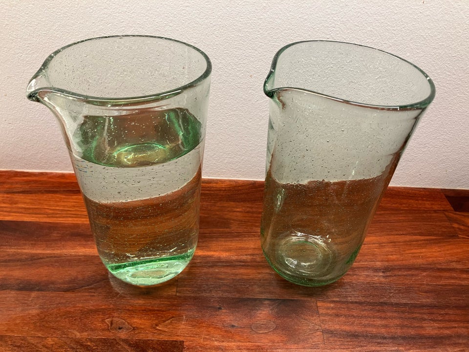 Andet, 2 x vandkaraffel, glas