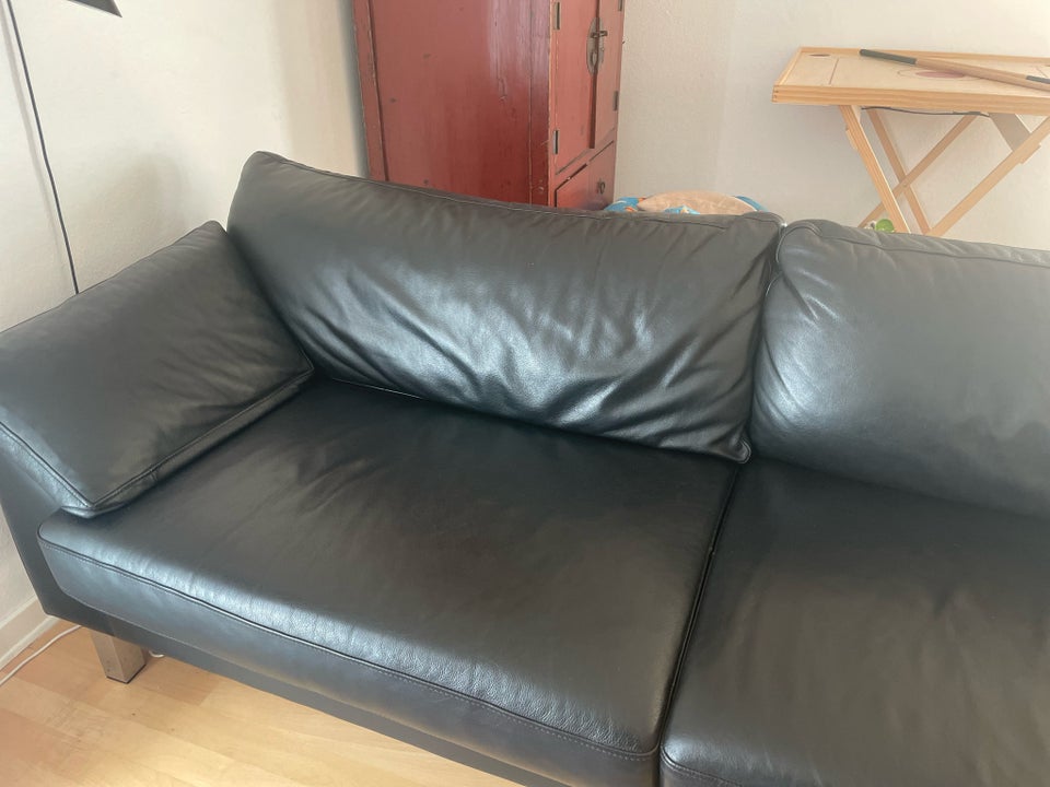 Sofa læder 3 pers