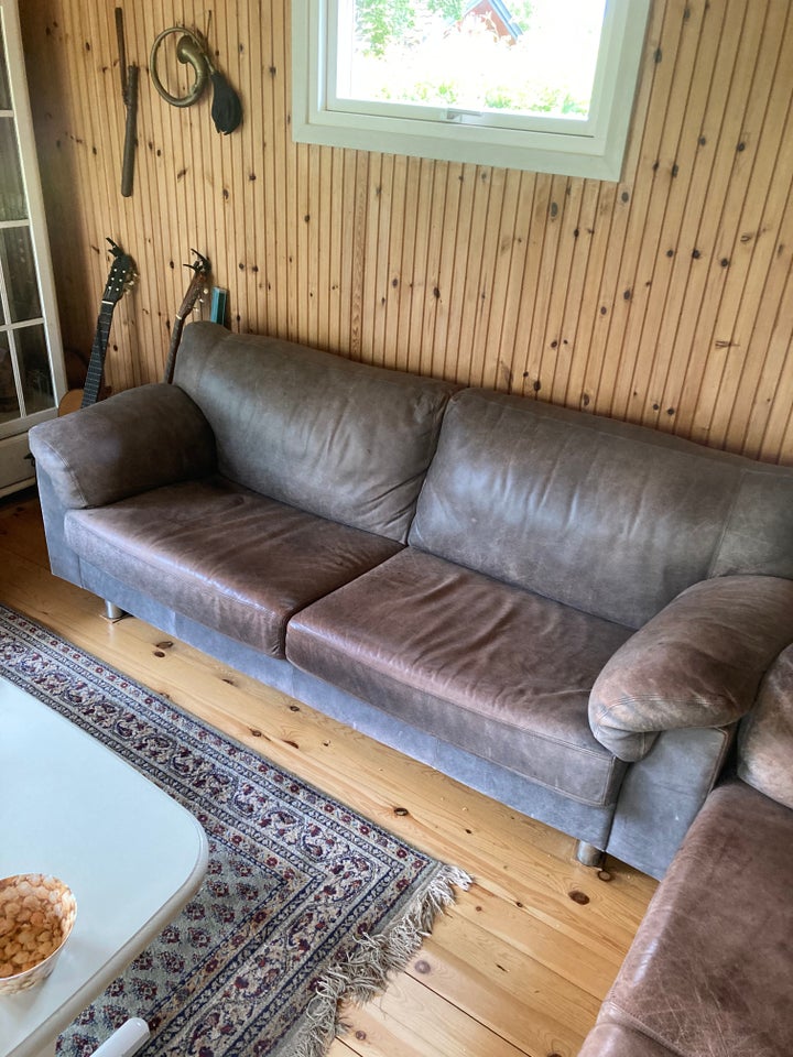 Sofa læder 3 pers