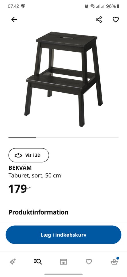 Skammel, Ikea bekvam