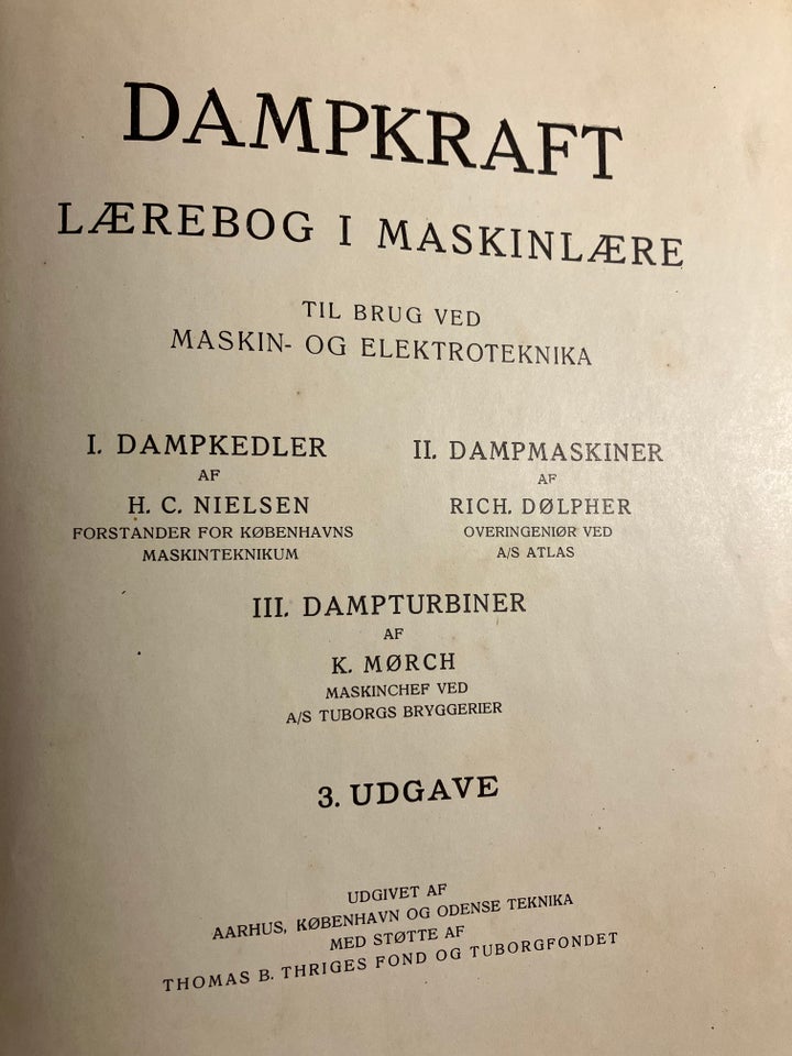 Dampkraft, H. C. Nielsen, emne: