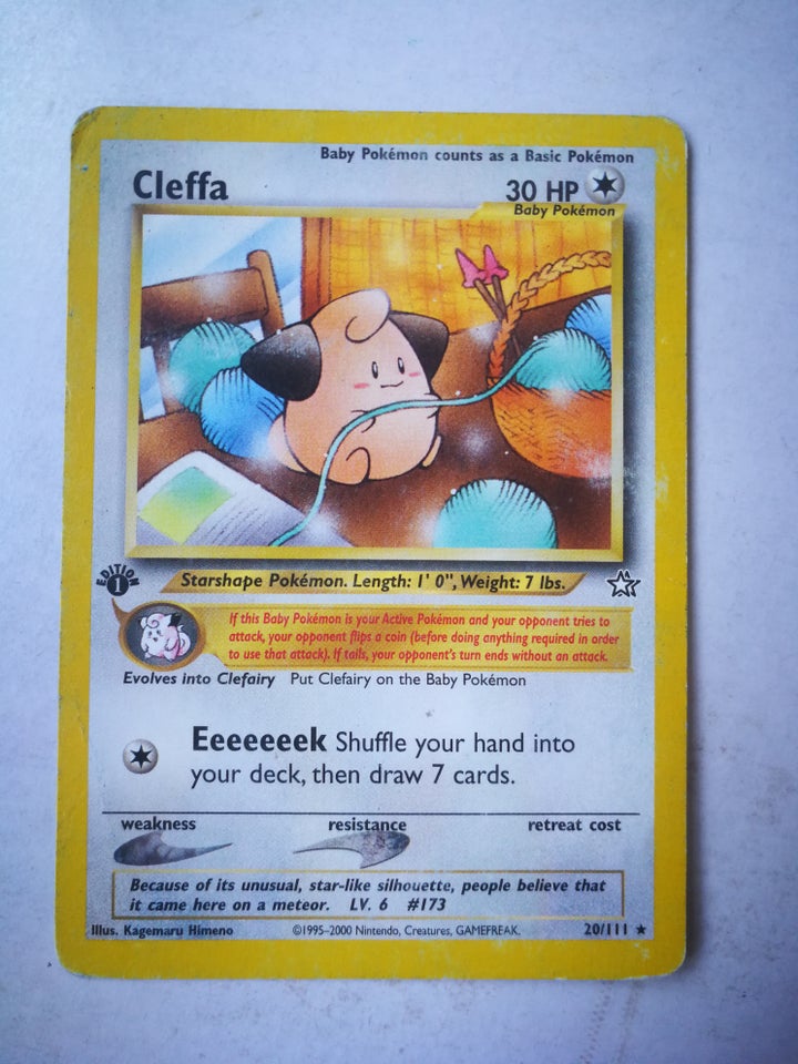 Samlekort Pokemon kort Cleffa