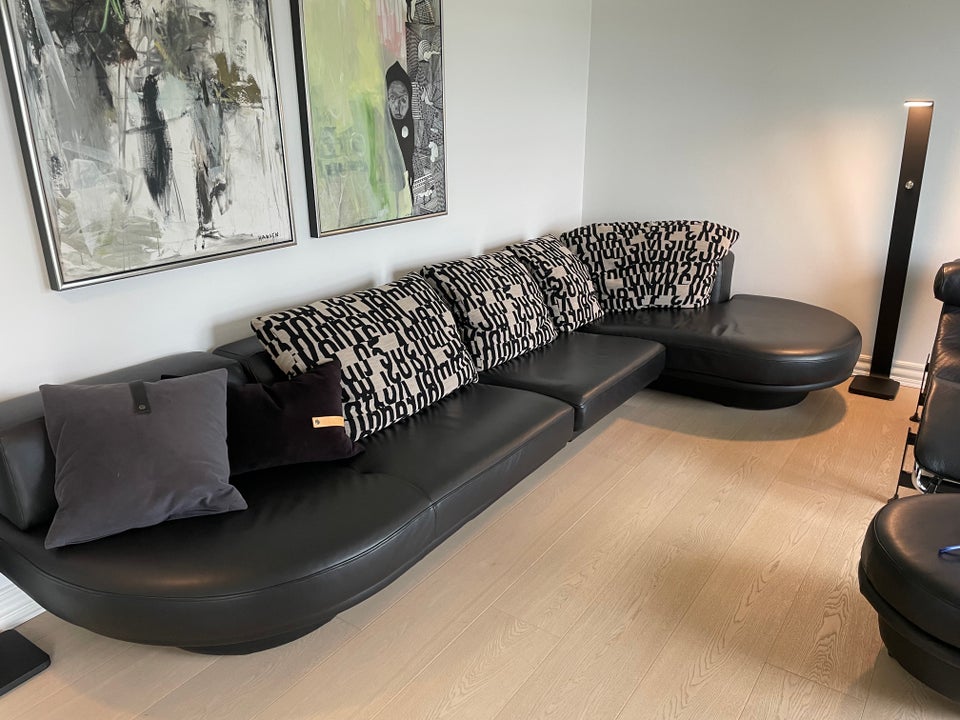 Rolf Benz sofa m læder og s