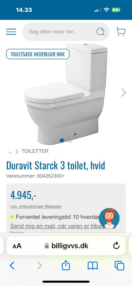 Toilet, Duravit Starck 3