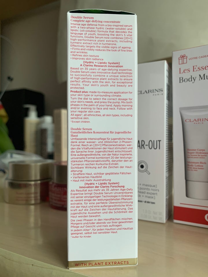 Ansigtspleje, Clarins Double