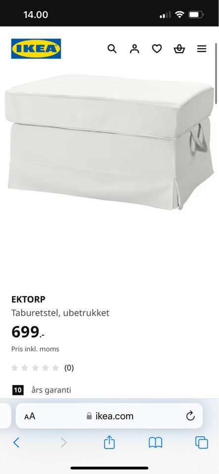 Puf, anden størrelse , IKEA