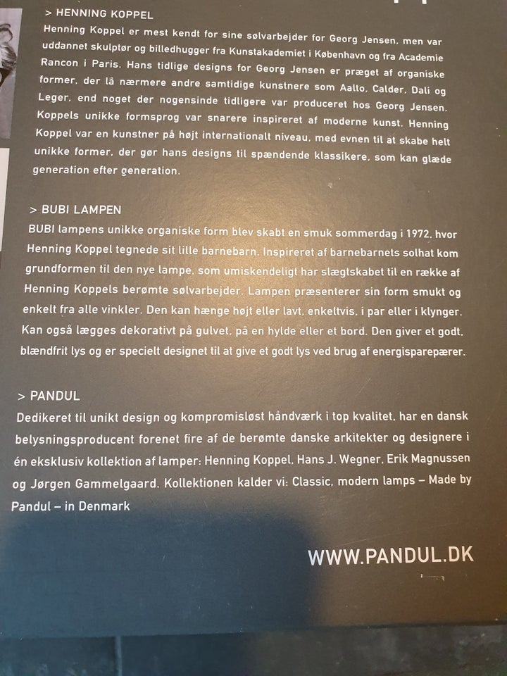 Henning Koppel, BUBI HK20, pendel