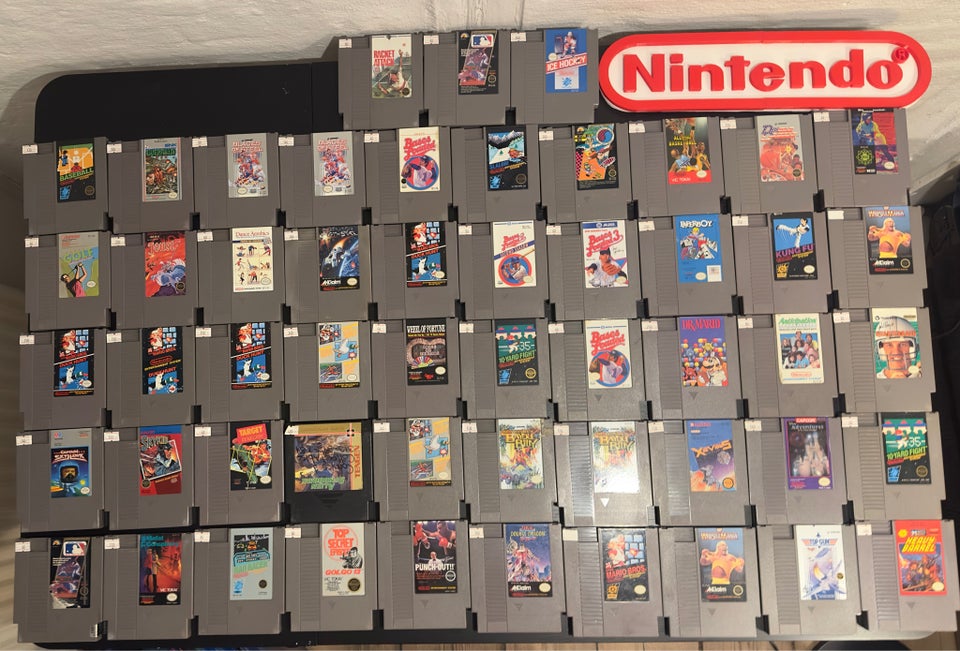 53 Stk Nintendo NES Spil Retro