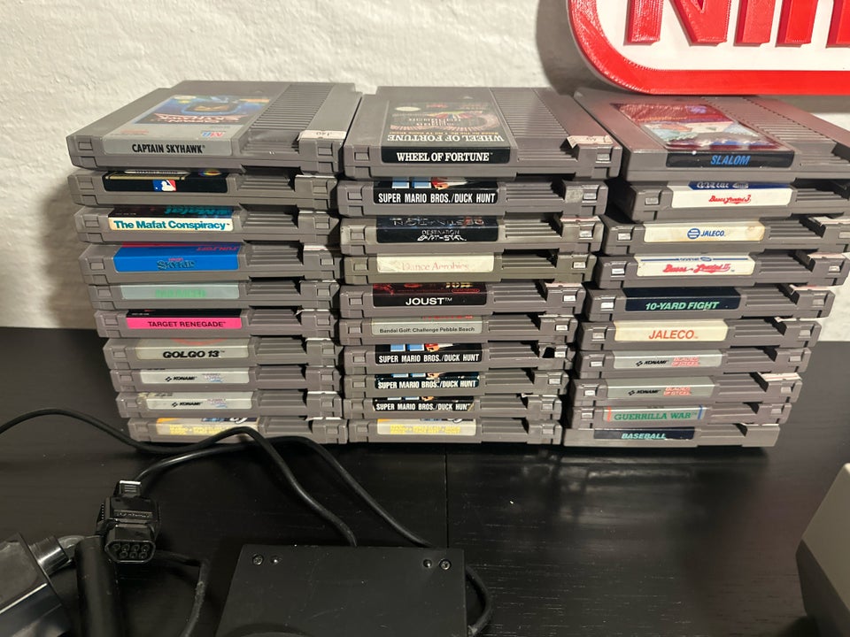 53 Stk Nintendo NES Spil Retro