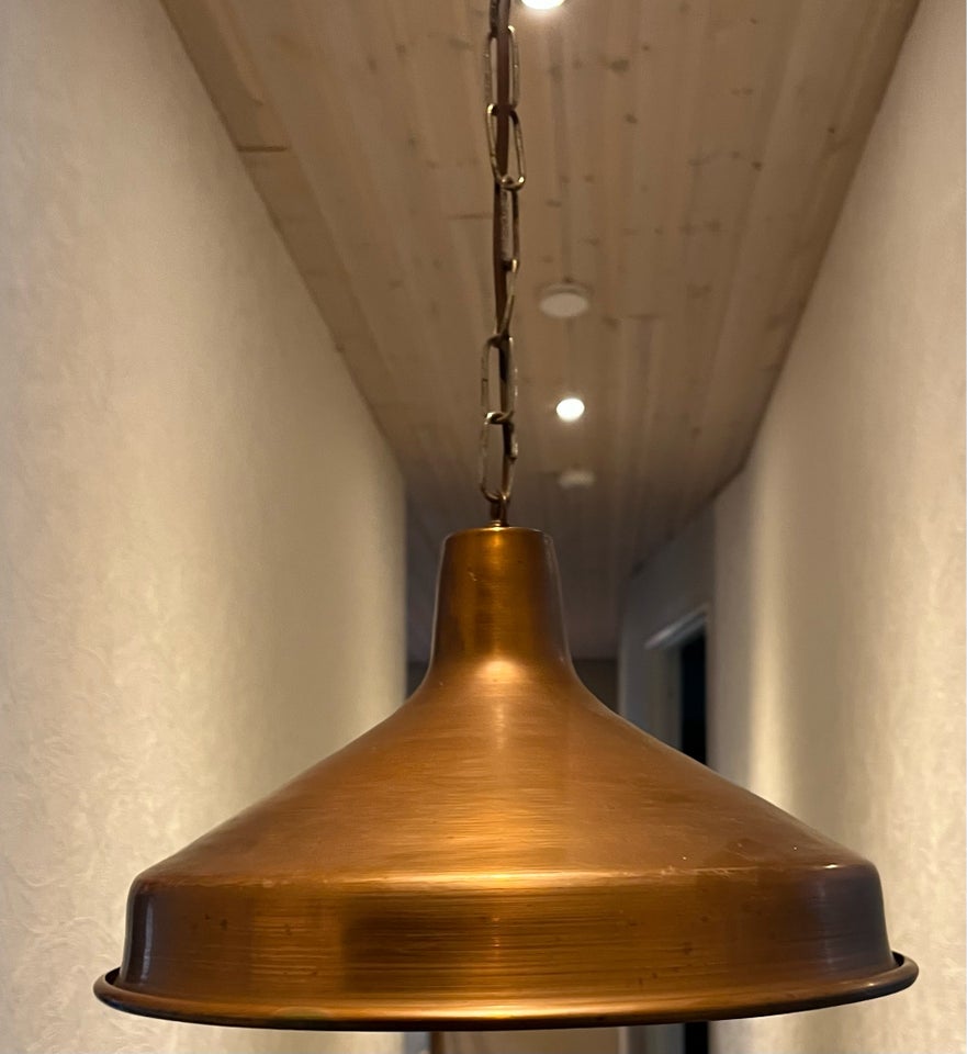 Kobber lampe. Dansk design. ,