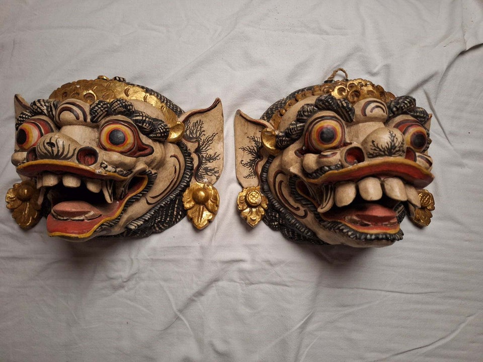 Bali Barong masker, Træ, 100 år gl.