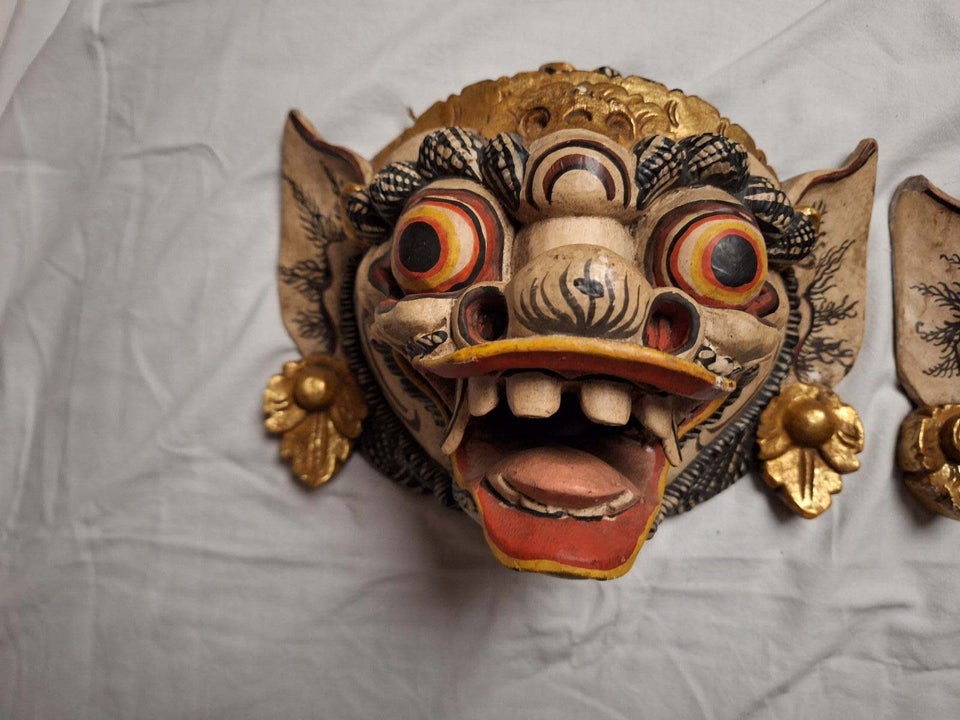 Bali Barong masker, Træ, 100 år gl.