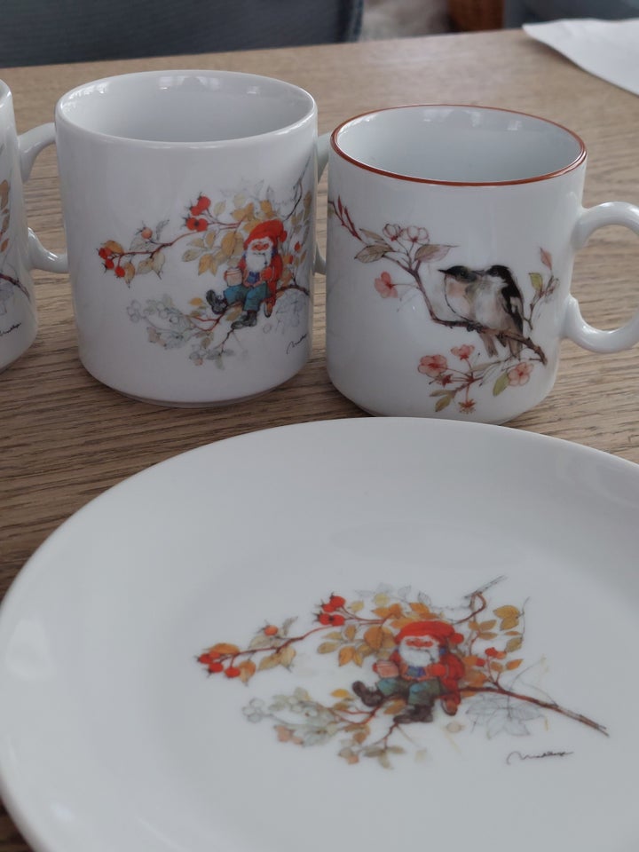 Porcelæn Jule krus og tallerken