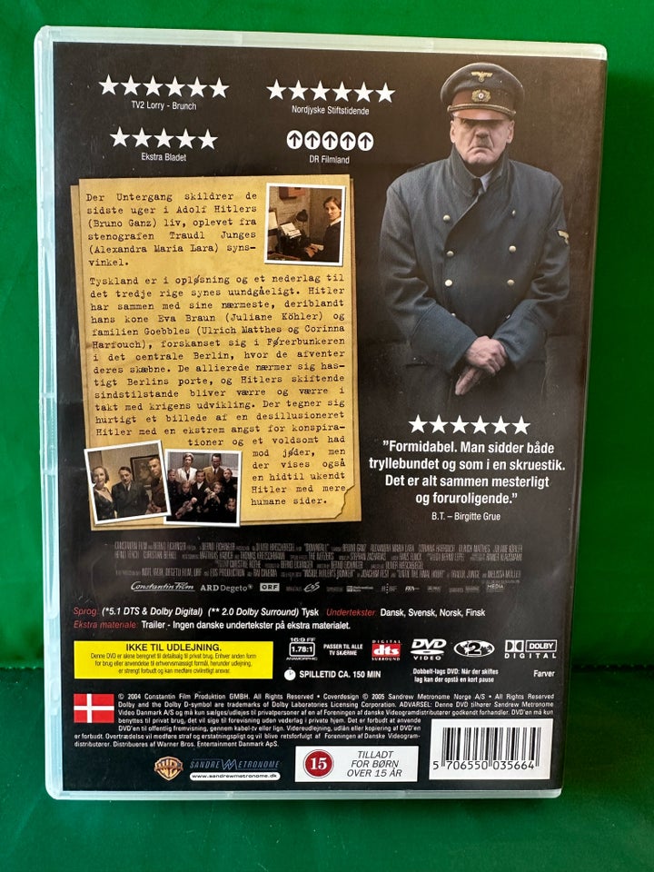 Der untergang, DVD, drama