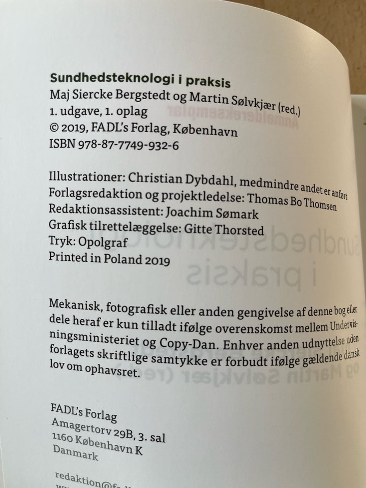 Sundhedsteknologi i Praksis, Maj