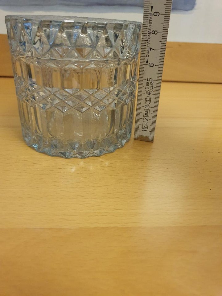 Glas Glas dåse med låge