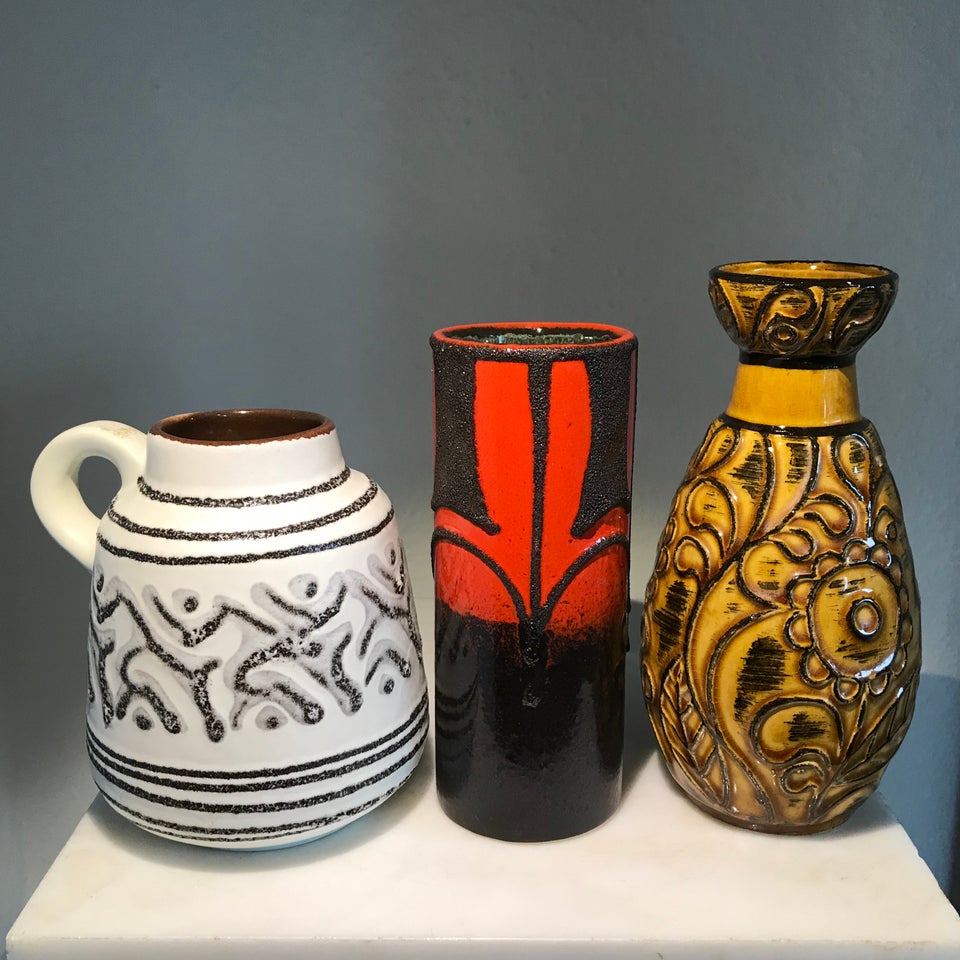 Vase, Retro keramikvase / vaser /