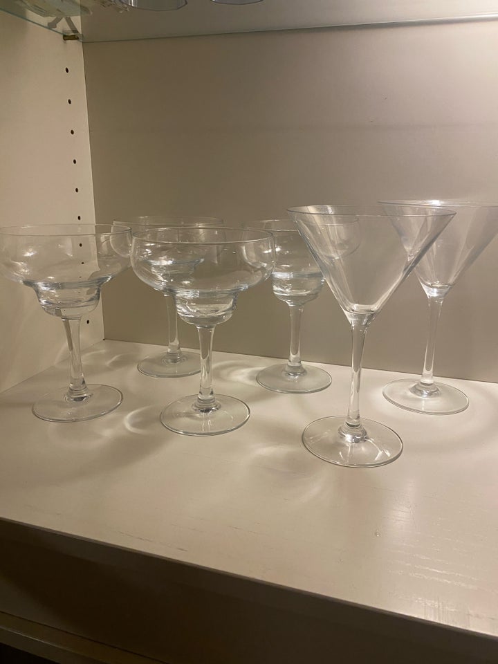 Glas, Martini og margarita glas