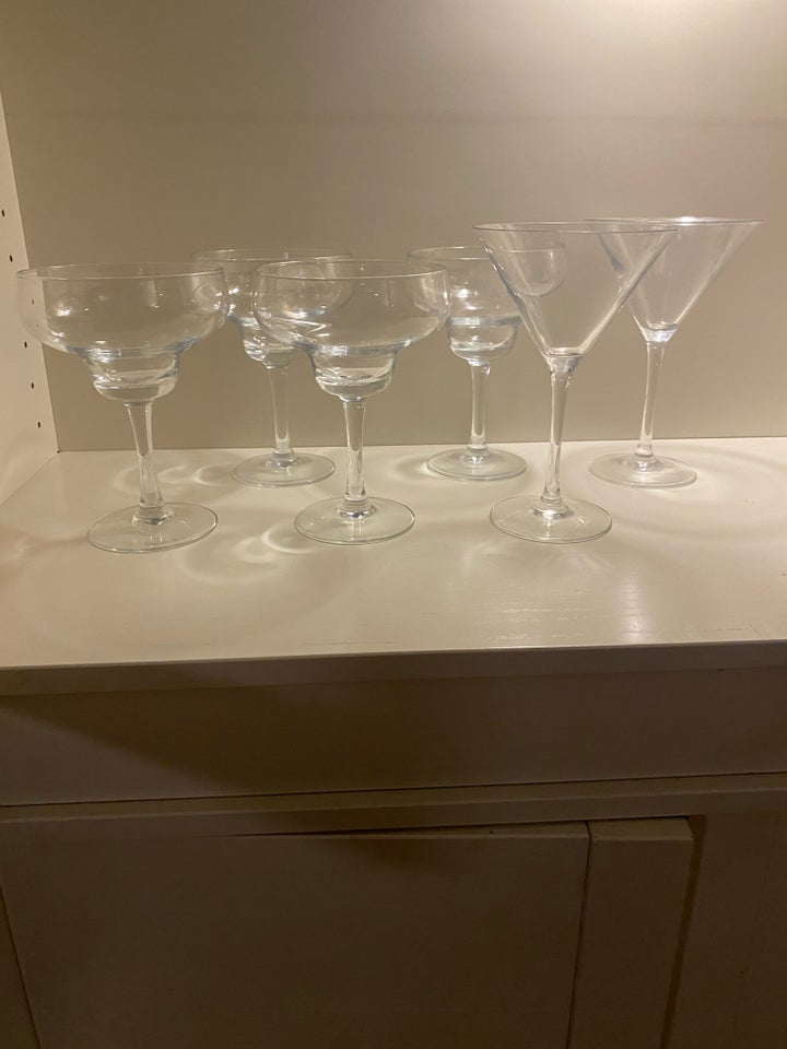 Glas, Martini og margarita glas