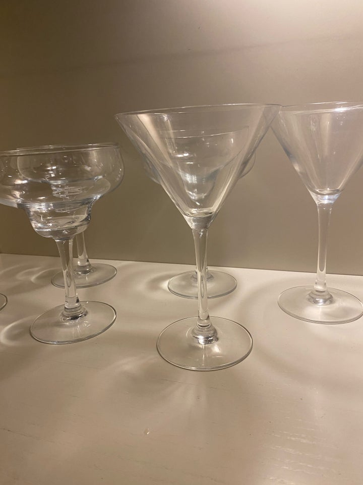 Glas, Martini og margarita glas