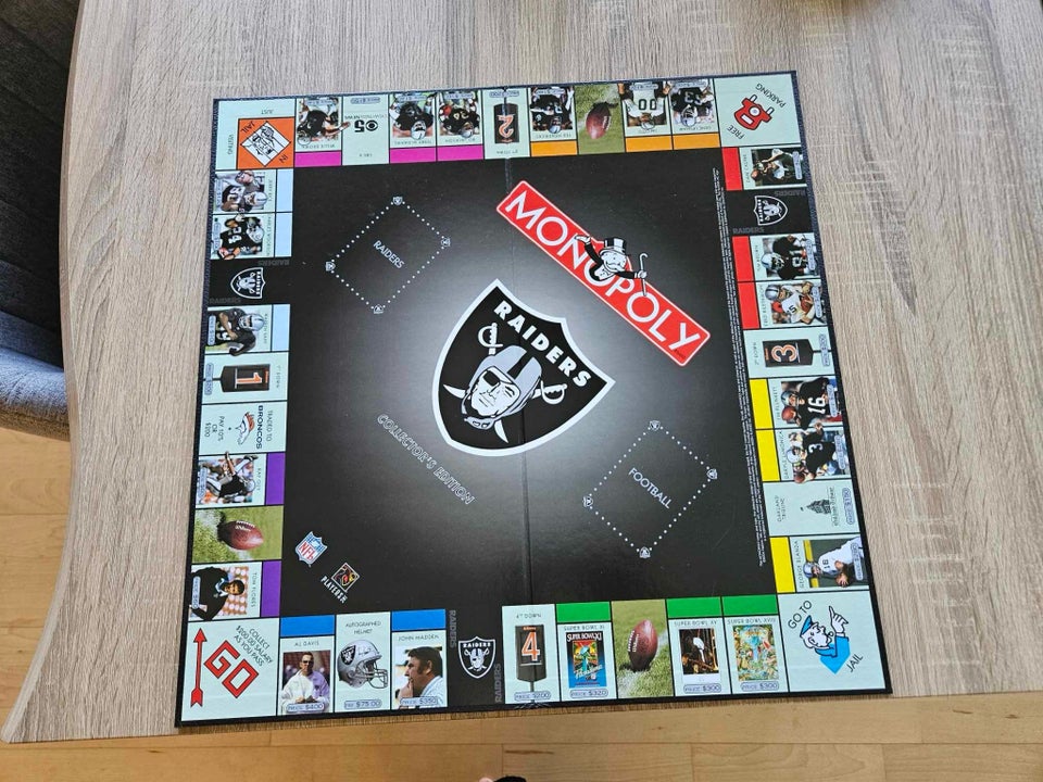 Officielt NFL Raiders Monopoly,