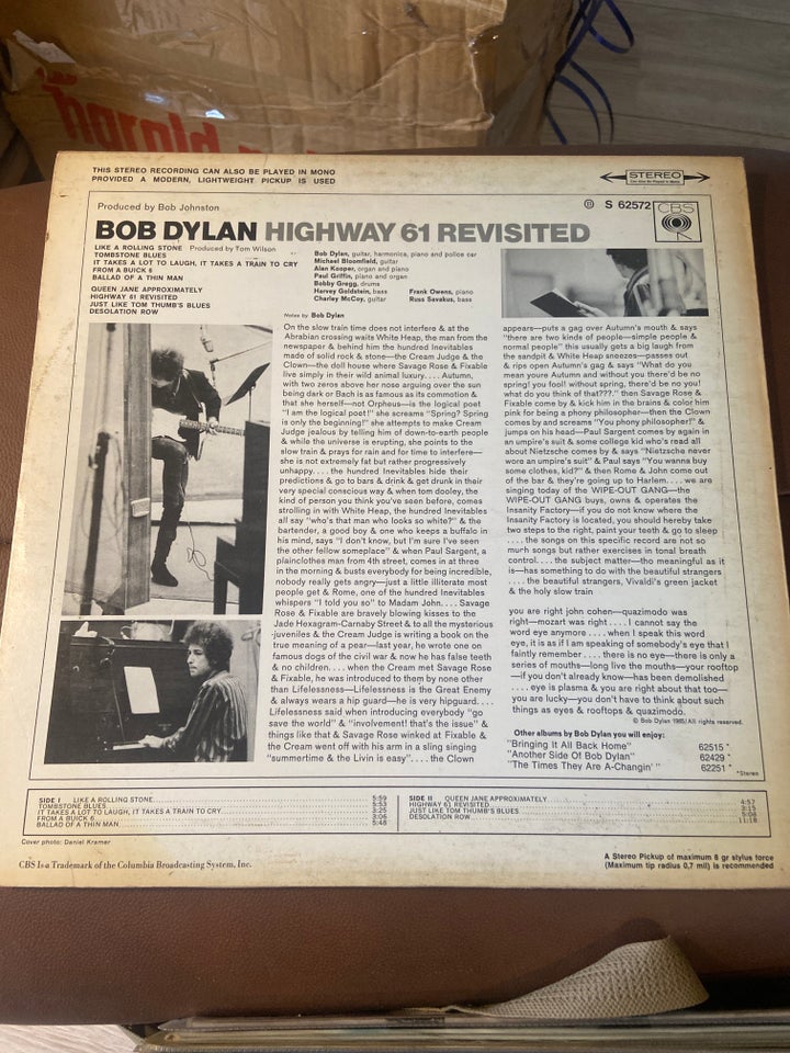 LP, Bob Dylan, Highway 61 Revisited