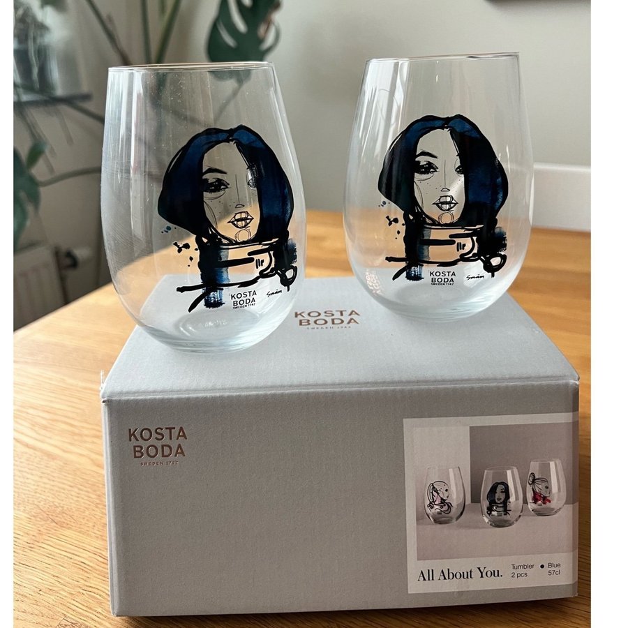 Kosta Boda All about you 2 glasses